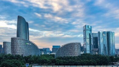 chengdu tianfu international financial center, international financial center, building, cloud, structure, city, nature, sky, tower, modern, asia, grand, atmosphere, tall building