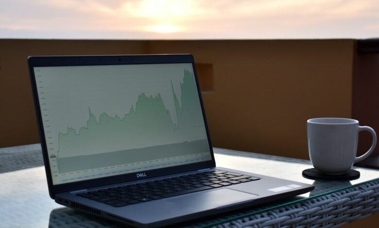 a laptop on a table