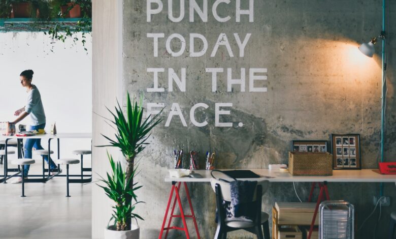 green plant beside white desk